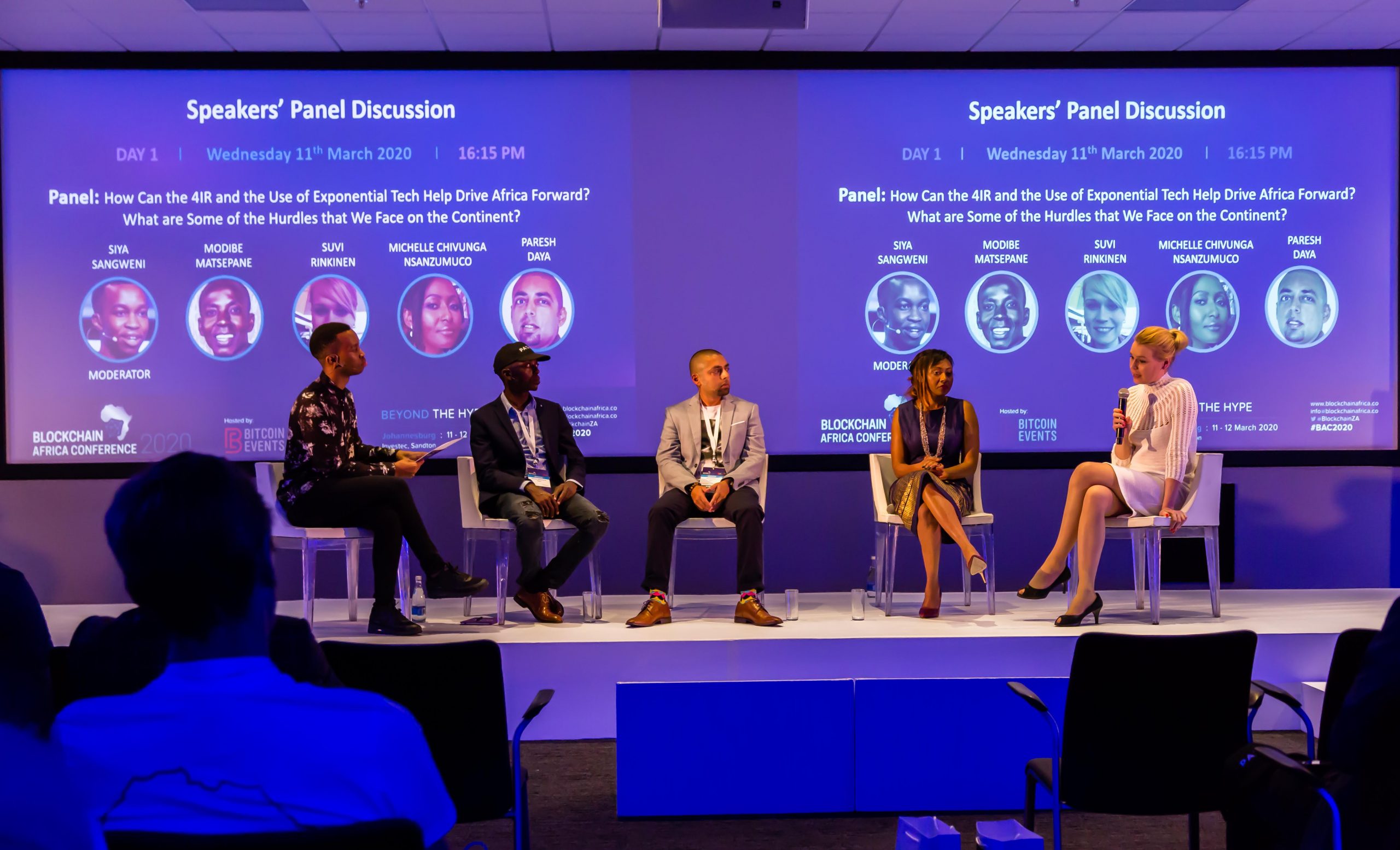 Panel discussion at Blockchain Africa Conference